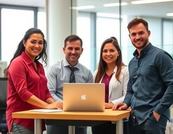 Adult Friend Finder support team reviewing a member request together